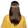 Hippie-Set | (Stirnband, Partybrille, Perücke und Halskette)