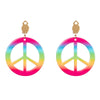 Hippie de luxe Set (Stirnband, Partybrille, Ohrringe und Halskette)