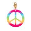 Hippie de luxe Set (Stirnband, Partybrille, Ohrringe und Halskette)