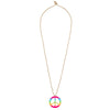 Hippie de luxe Set (Stirnband, Partybrille, Ohrringe und Halskette)