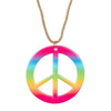 Hippie de luxe Set (Stirnband, Partybrille, Ohrringe und Halskette)
