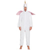 Einhorn-Onesie | Einhorn-Anzug für Erwachsene | Rosa oder Weiß