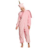Einhorn-Onesie | Einhorn-Anzug für Erwachsene | Rosa oder Weiß