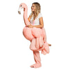 Von Flamingo getragenes Erwachsenenkostüm (Einheitsgröße)