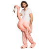 Von Flamingo getragenes Erwachsenenkostüm (Einheitsgröße)
