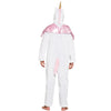 Einhorn-Onesie | Einhorn-Anzug für Erwachsene | Rosa oder Weiß