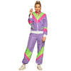 90er Jahre | Retro Babe Trainingsanzug | Lila