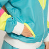 90er Trainingsanzug | Retro Babe | Neonblau