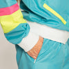90er Trainingsanzug | Retro Babe | Neonblau