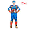 Captain America Deluxe für Erwachsene | Overall + Maske