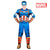Captain America Deluxe für Erwachsene | Overall + Maske