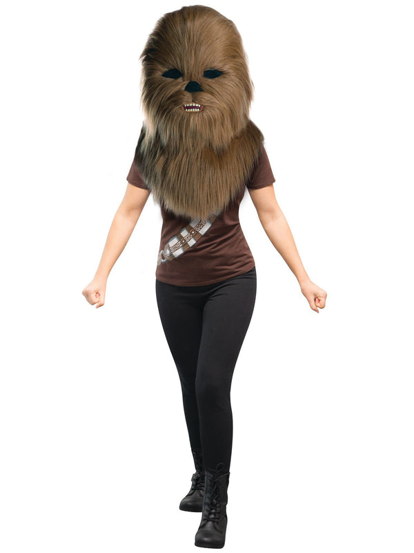 Chewbacca Plüsch-Übergröße-Maske für Erwachsene