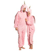 Einhorn-Onesie | Einhorn-Anzug für Erwachsene | Rosa oder Weiß