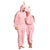 Einhorn-Onesie | Einhorn-Anzug für Erwachsene | Rosa oder Weiß