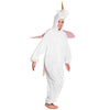 Einhorn-Onesie | Einhorn-Anzug für Erwachsene | Rosa oder Weiß