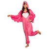 Flamingo-Onesie | Flamingo-Kostüm für Damen (Einheitsgröße)