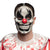 Schreckliche Clown-Gesichtsmaske mit beweglichem Kiefer