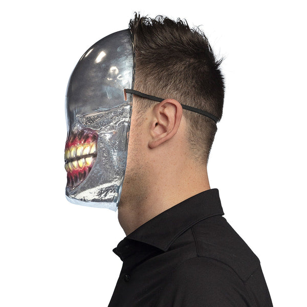 Spiegel-Totenkopf-Gesichtsmaske für Halloween