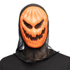 Kürbis-Gesichtsmaske mit Kapuze