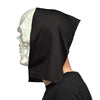 Totenkopf-Perlen-Gesichtsmaske mit Kapuze