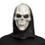 Totenkopf-Perlen-Gesichtsmaske mit Kapuze
