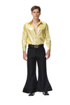 Disco Kostüm - Für Herren - Gold - Oberteil + Hose