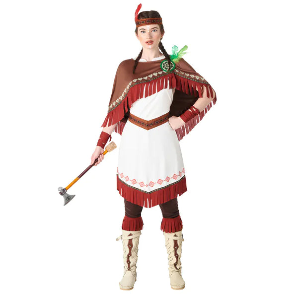 Indianerkostüm für Damen | Indianerkostüm Dakota Wölfin