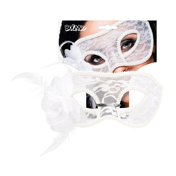 Spitzen-Augenmaske Mystique – Weiß