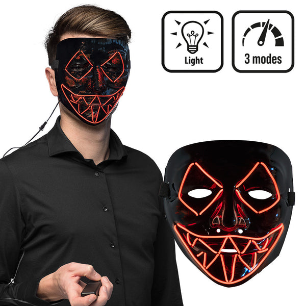 LED Maske Killer Smile Rot
