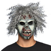 Latex Kopfmaske Crazy Zombie – Halloween Maske mit Haaren