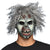 Latex Kopfmaske Crazy Zombie – Halloween Maske mit Haaren
