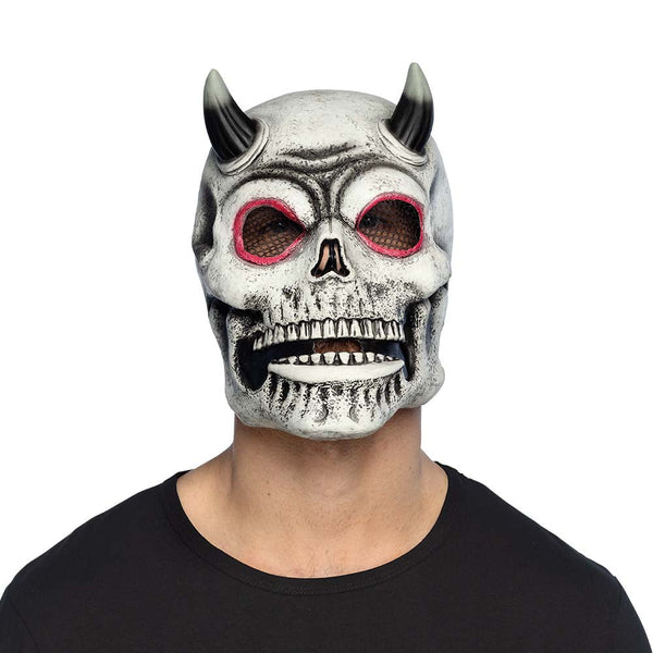 Latex Kopfmaske Teufelsschädel