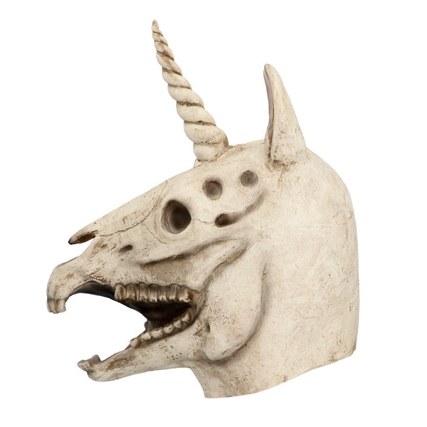 Latex Kopfmaske Einhorn Totenkopf