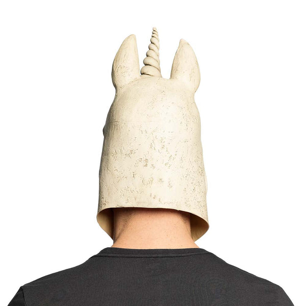 Latex Kopfmaske Einhorn Totenkopf