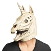 Latex Kopfmaske Einhorn Totenkopf