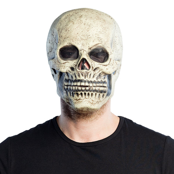 Latex Kopfmaske Totenkopf – Dunkle Totenkopfmaske
