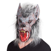Werwolfmaske aus Latex mit Haaren