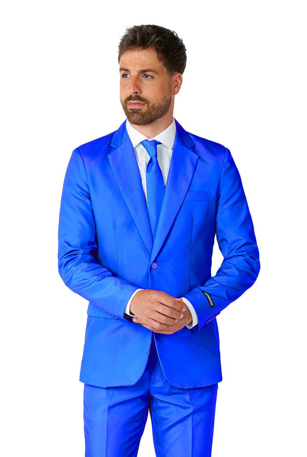 Suitmeister | Einfarbig Blau | Herrenanzug | Herrenanzug Blau