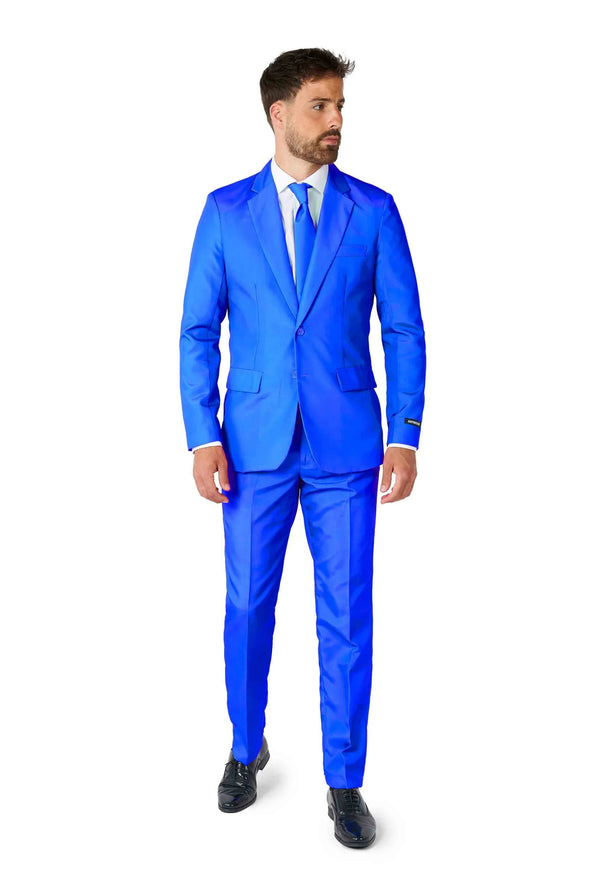 Suitmeister | Einfarbig Blau | Herrenanzug | Herrenanzug Blau