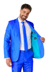 Suitmeister | Einfarbig Blau | Herrenanzug | Herrenanzug Blau