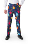 Suitmeister | Konfetti-Ballons Marineblau | Herrenanzug