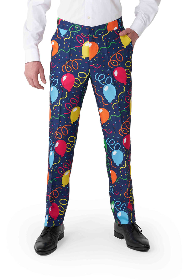 Suitmeister | Konfetti-Ballons Marineblau | Herrenanzug