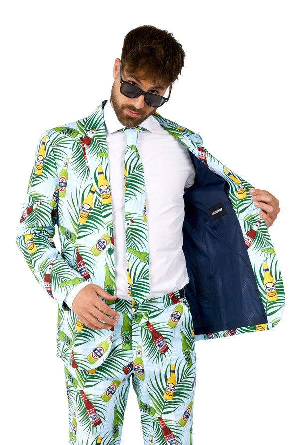 Suitmeister | Tropical Beers Blau | Herrenanzug