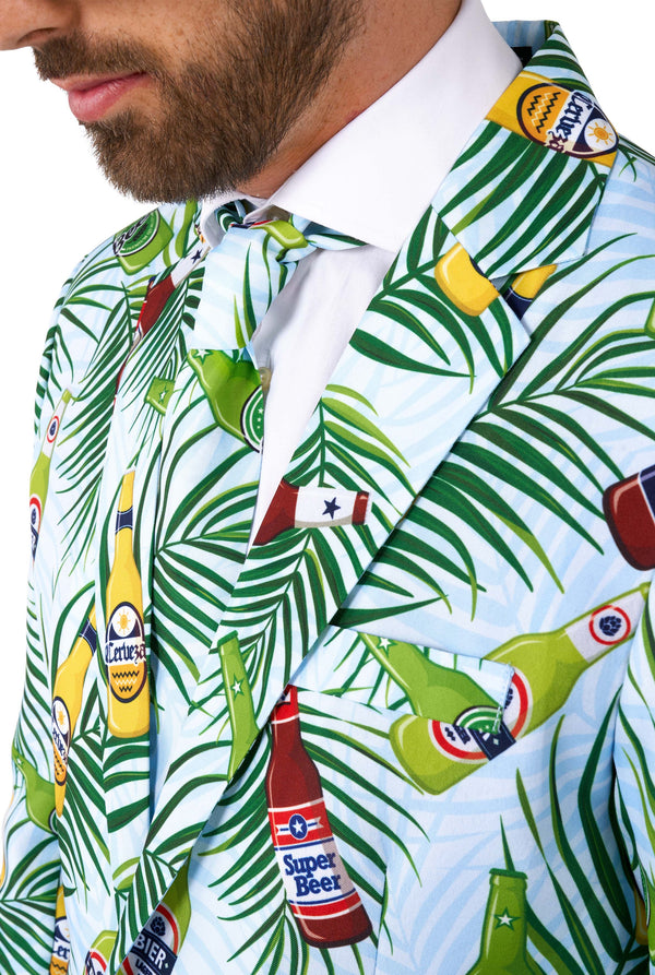 Suitmeister | Tropical Beers Blau | Herrenanzug