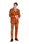 Suitmeister | Tiger Orange | Herrenanzug Tiger Print | Orange