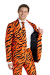 Suitmeister | Tiger Orange | Herrenanzug Tiger Print | Orange