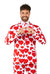 Suitmeister | Love | Herrenanzug mit Herz-Print