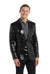 Suitmeister | Pailletten Schwarz | Glitzerjacke Schwarz | Schwarzer Blazer für Herren