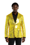 Suitmeister | Pailletten Gelb | Gelbe Glitzerjacke für Herren