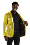 Suitmeister | Pailletten Gelb | Gelbe Glitzerjacke für Herren